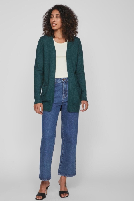 Vila viril open l/s knit cardigan - noos